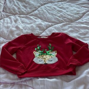 btween Red Sweatshirt with Fox Design